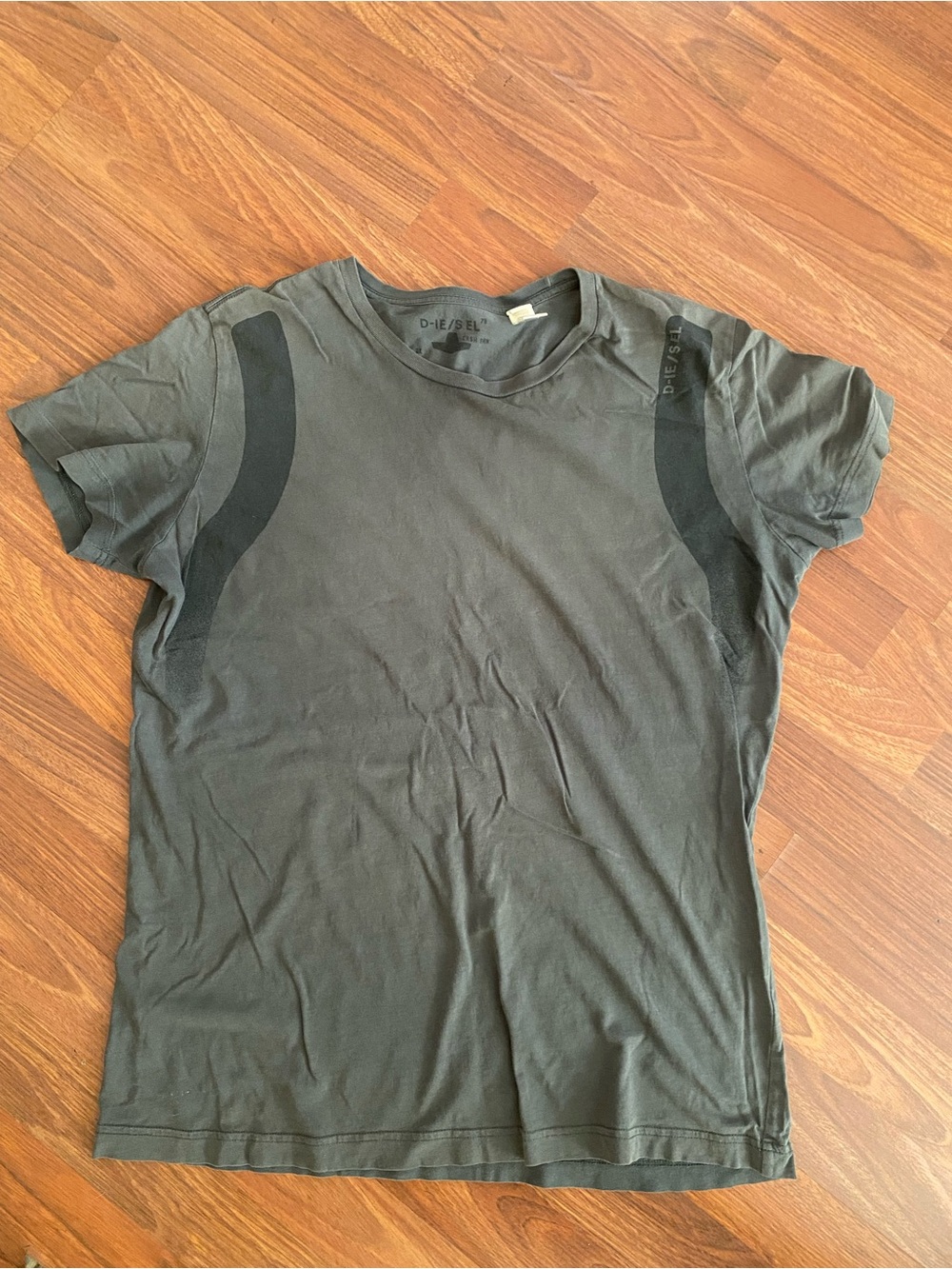 Diesel gray Short Sleeve Logo Tee mens xl